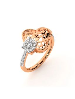 The6C - Rose Gold White Blooming Flower Diamond Ring (13)