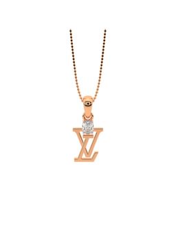 The6C - Rose Gold White Timeless Solitaire Pendant