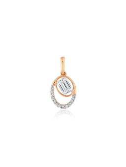 The6C - Rose Gold White Framed Grace Pendant