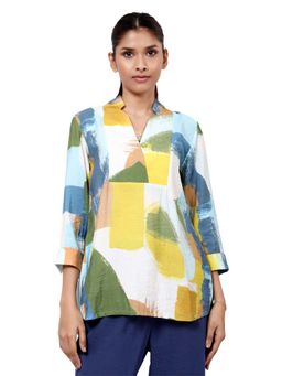 TAMISKA BY NARENDRA KUMAR - Zahra Abstract Printed Top