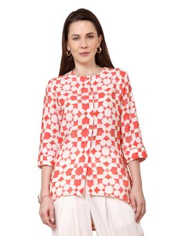 TAMISKA BY NARENDRA KUMAR - Akira Geometric Printed Top