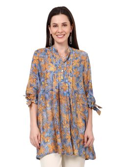 TAMISKA BY NARENDRA KUMAR - Tiara Pleated Tunic