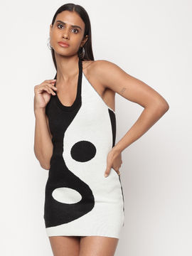i saw it first black and white dress