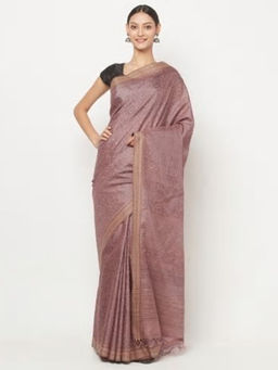 Fabindia - Tussar Cotton Hand Block Print Sari