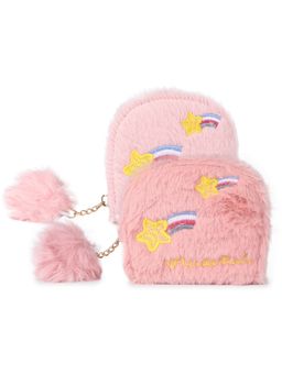 NFI Essentials - Fur Semicircle Clutch Wallet For Holding Card ,Coin (Pack Of 2)