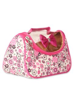 NFI Essentials - Floral Print Cosmetics Makeup Pouch (Y56 Pink) (One Size)