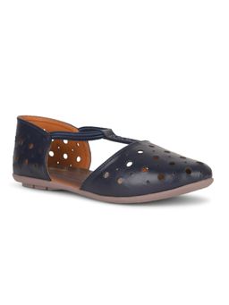 Bata - Women Slip On Navy Blue Ballerina