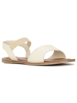 Bata - Women Slip On Off White Sandals