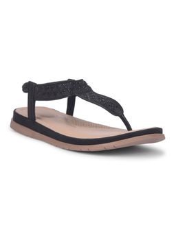 Bata Comfit - Women Slip On Black Sandals
