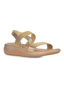 Hush Puppies - Women Slip On Gold Sandals