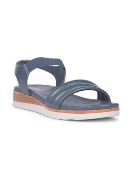 Bata - Women Slip On Navy Blue Sandals