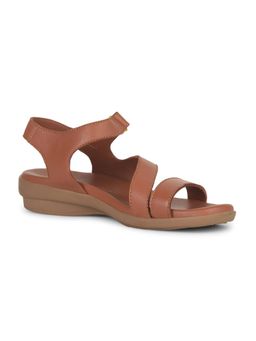 Hush Puppies - Women Velcro Brown Sandals