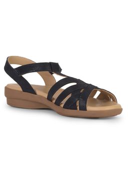Hush Puppies - Women Velcro Black Sandals