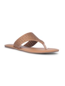 Bata - Women Slip On Tan Flats
