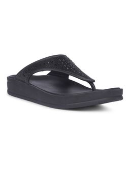 Bata - Women Slip On Black Sandals