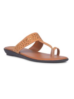 Bata - Women Slip On Tan Flats