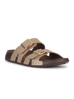 Hush Puppies - Women Slip On Gold Sandals