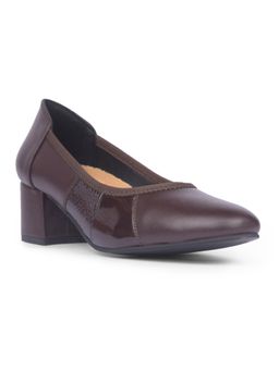 Bata - Women Slip On Brown Heels