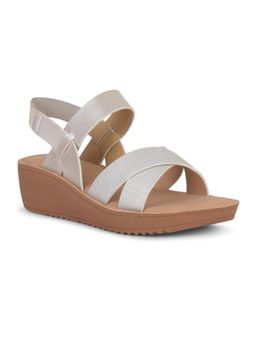 Bata - Women Slip On Silver Sandals