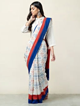 Fabindia - Cotton Ikat Weave Sari