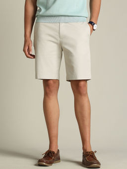 Dockers - Men Beige Mid Rise Slim Fit Shorts