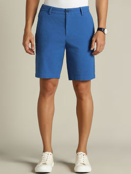 Dockers - Men Blue Mid Rise Slim Fit Shorts