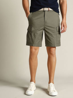 Dockers - Men Green Regular Fit Utility Shorts