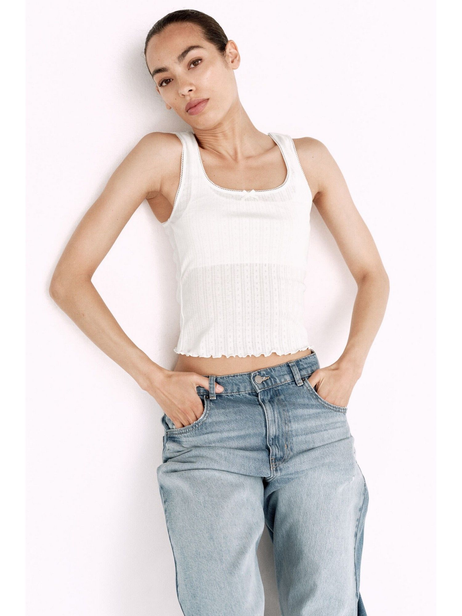 h&m Women White Mama Nursing Vest Top-picture-40