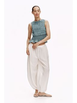 H&M - Women Turquoise Mama Smocked Nursing Top