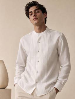 MAYANK MODI - Malai Cotton White Shirt