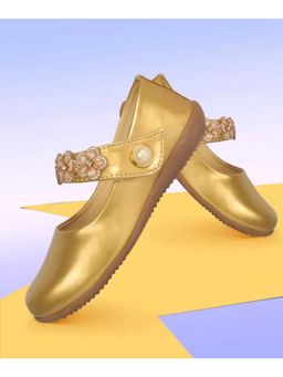 FREEPLAY - Girls Embellished Gold Ballerina
