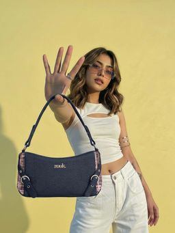 Zouk - Lyra BaguetteHandbagCashmere Noir (Pink)