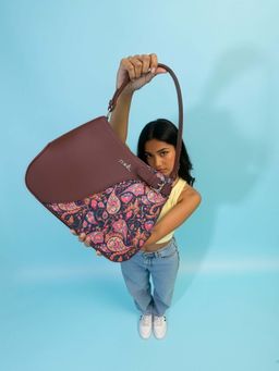 Zouk - Women Multi-Color Paisley Print Ira Handbag