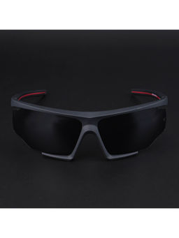 Voyage - Wrap Around Black Lens & Frame Sunglasses - MG5511 (72)