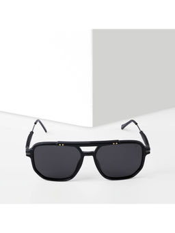 Voyage - Exclusive Wayfarer Polarized Shine Black Lens & Black Frame Sunglasses - PMG5440 (62)