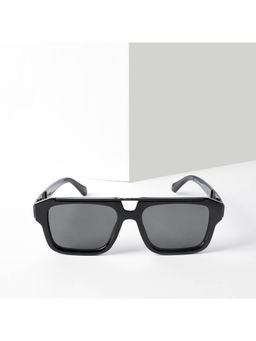 Voyage - Exclusive Wayfarer Polarized Black Lens & Frame Sunglasses - MG5385 (58)