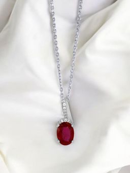 ZISTHI - 925 Sterling Silver Red Pendants