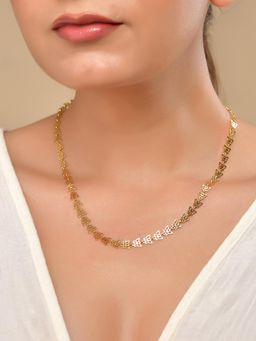 VOJ - Gold Plated Stylish Butterfly Shaped Necklace