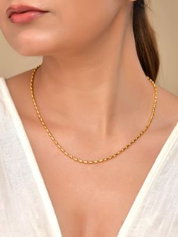 VOJ - Gold Plated Stainless Steel Classic Necklace