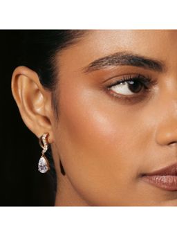 ZISTHI - 925 Sterling Silver Drops and Danglers Gold Earrings