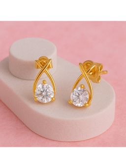 ZISTHI - 925 Sterling Silver Drop Gold Earrings