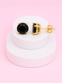 ZISTHI - 925 Sterling Silver Studs Gold Earrings