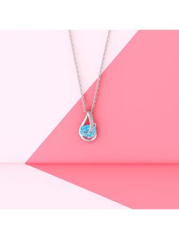 ZISTHI - 925 Sterling Silver Blue Necklace