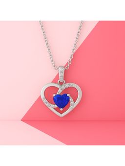 ZISTHI - 925 Sterling Silver Royal Blue Necklace