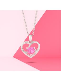 ZISTHI - 925 Sterling Silver Pink Necklace
