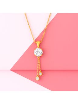 ZISTHI - 925 Sterling Silver White Stone Necklace