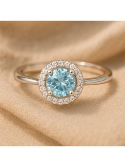 ZISTHI - 925 Sterling Silver Adjustable Blue Rings