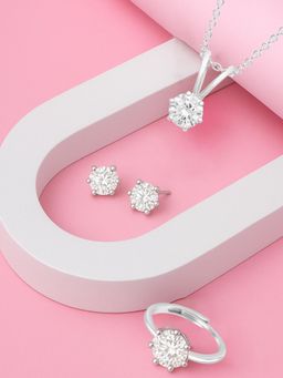 ZISTHI - 925 Sterling Silver Jewellery Set