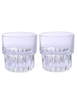 Smartserve - Hills Whiskey Glass- 266 ml - Transparent - (Set of 2)