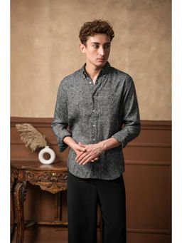 J.LINUM Co - Blush Coral Linen Shirt Charcoal Shirt